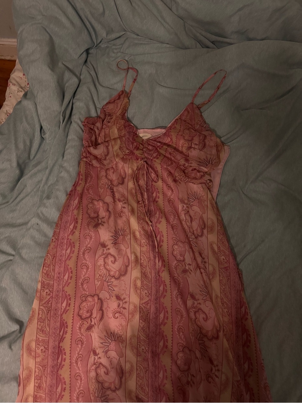 Floral Pink Sleeveless Maxi Dress